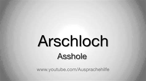 asshole in german|How to say asshole in German